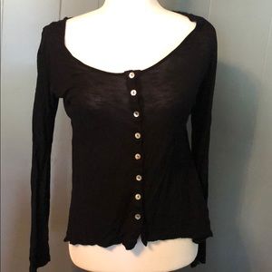 Black button down shirt